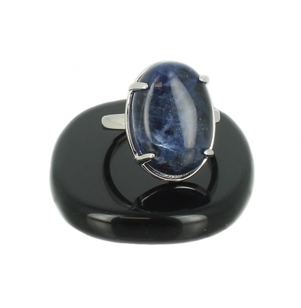 sodalite bague argent queenly