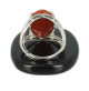 bague trendy jaspe rouge