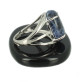 bague sodalite sur argent