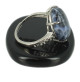 bague argent cabochon sodalite