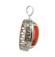 pendentif jaspe rouge en argent