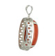 pendentif argent cabochon jaspe rouge