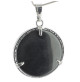 arbre de vie pendentif pierre agate noire