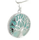 pendentif arbre de vie et amazonite