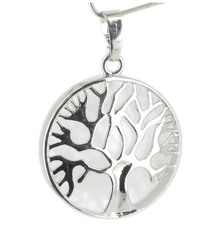 pendentif arbre de vie cristal de roche