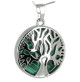 pendentif arbre de vie malachite