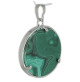 malachite pendentif arbre de vie