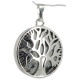 pendentif arbre de vie obsidienne neige