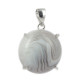 agate de botswana pendentif argent