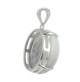 pendentif agate de botswana sur argent