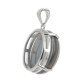 pendentif agate oeil et argent