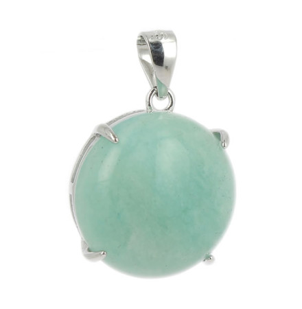 pendentif amazonite sur argent