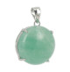 aventurine verte pendentif argent