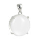 pendentif cristal de roche sur argent