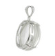 cristal de roche pendentif argent