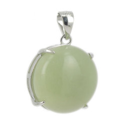 jade de chine pendentif argent