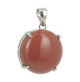 pendentif jaspe rouge et argent