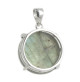 pendentif argent cabochon labradorite