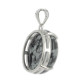 pendentif obsidienne neige argent