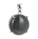 obsidienne oeil céleste pendentif argent