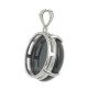 pendentif obsidienne oeil céleste sur argent