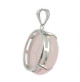 pendentif quartz rose en argent