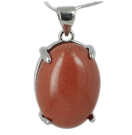 jaspe rouge pendentif cabochon