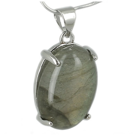 labradorite pendentif pierre cabochon