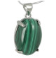 malachite pendentif cabochon