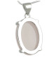 pendentif cabochon quartz rose