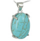 turquoise pendentif cabochon