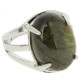 bague cabochon de labradorite