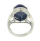 lapis lazuli bague cabochon