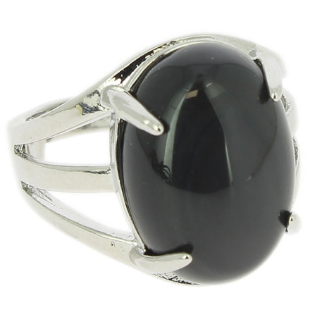 bague obsidienne oeil céleste