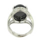 obsidienne oeil céleste bague trendy