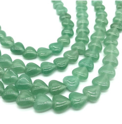 aventurine verte perle coeur