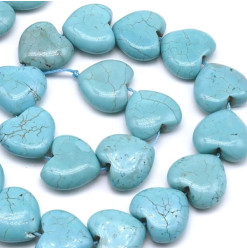 turquoise perle coeur