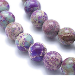 jaspe impérial violet perles