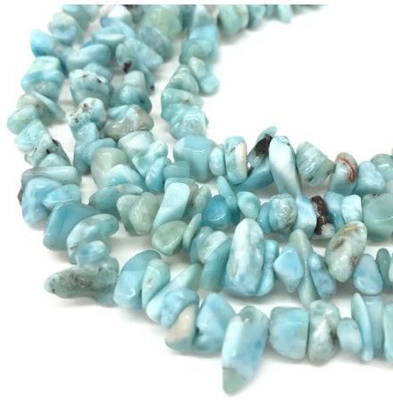 larimar perles chips