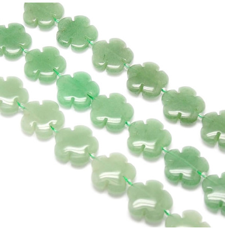 aventurine perles fleur