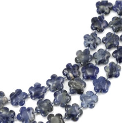 sodalite perles fleurs