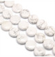 howlite perle ronde plate