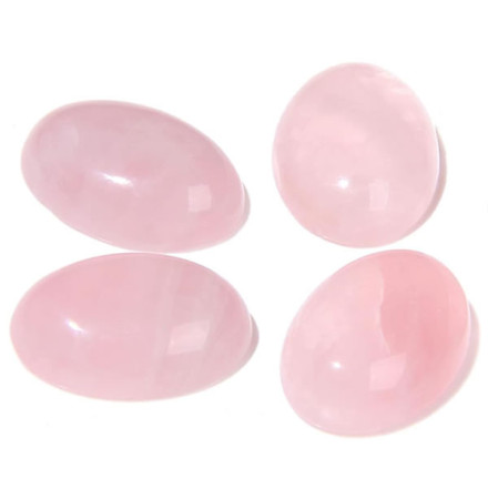 quartz rose cabochon ovale