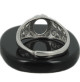 bague en argent cabochon ovale