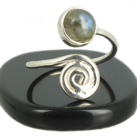 labradorite bague en argent