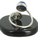 bague en argent pierre lapis lazuli