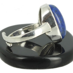 bague en argent de lapis lazuli