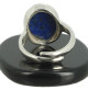 bague en argent pierre lapis lazuli