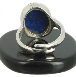 bague en argent pierre lapis lazuli