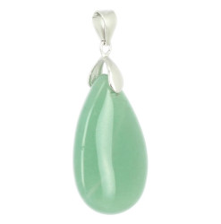 aventurine verte pendentif goutte